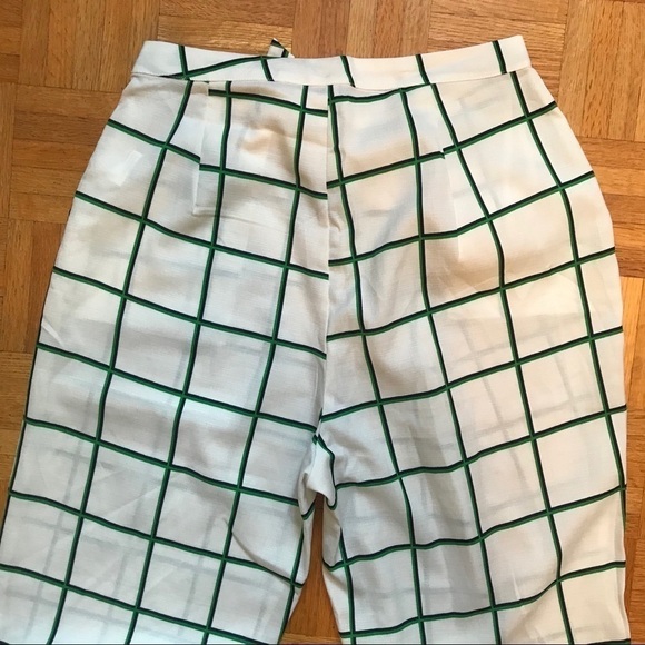 Runaway Australia Grid Print Wrap Pants High Waisted Trousers Size 10/M - Picture 10 of 11